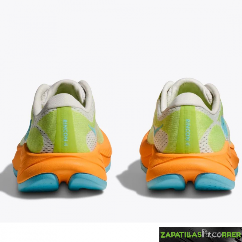 Zapatillas Hoka Rincon 4 Blanca Amarilla Naranja