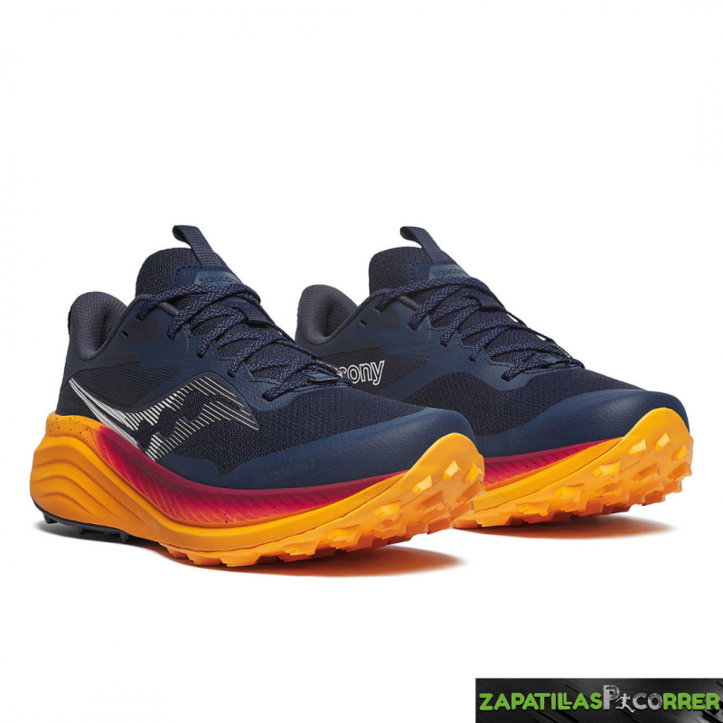 Zapatillas Saucony Xodus Ultra 3 Azul Naranja