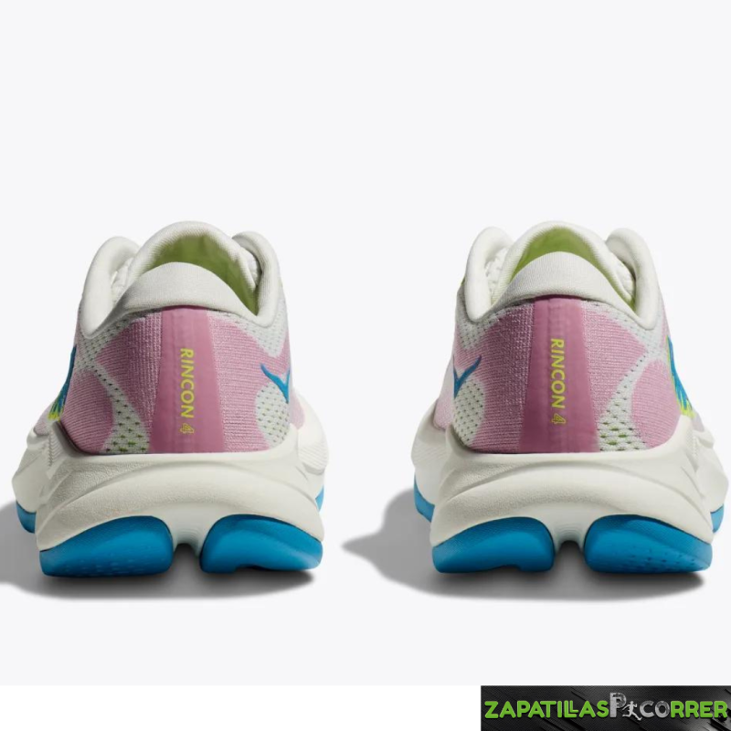Zapatillas Hoka Rincon 4  Blanca Rosa Azul Mujer