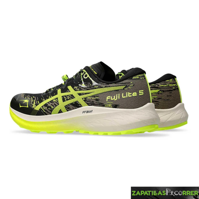 Zapatillas ASICS Fuji Lite 5 Negro Amarillo