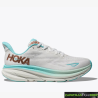 Zapatillas Hoka Clifton 9 Blanca Turquesa Mujer