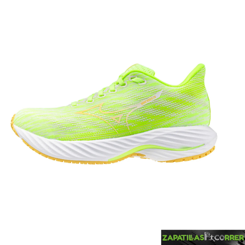 Zapatillas Mizuno Wave Rider 28 Verde Mujer