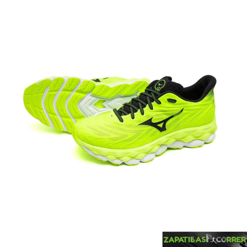 Zapatillas Mizuno Wave Sky 8 Amarillo Fluor