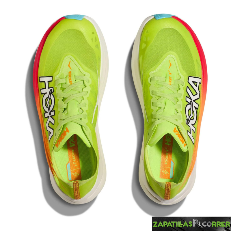 Zapatillas HOKA Rocket X 2 Verde Naranja