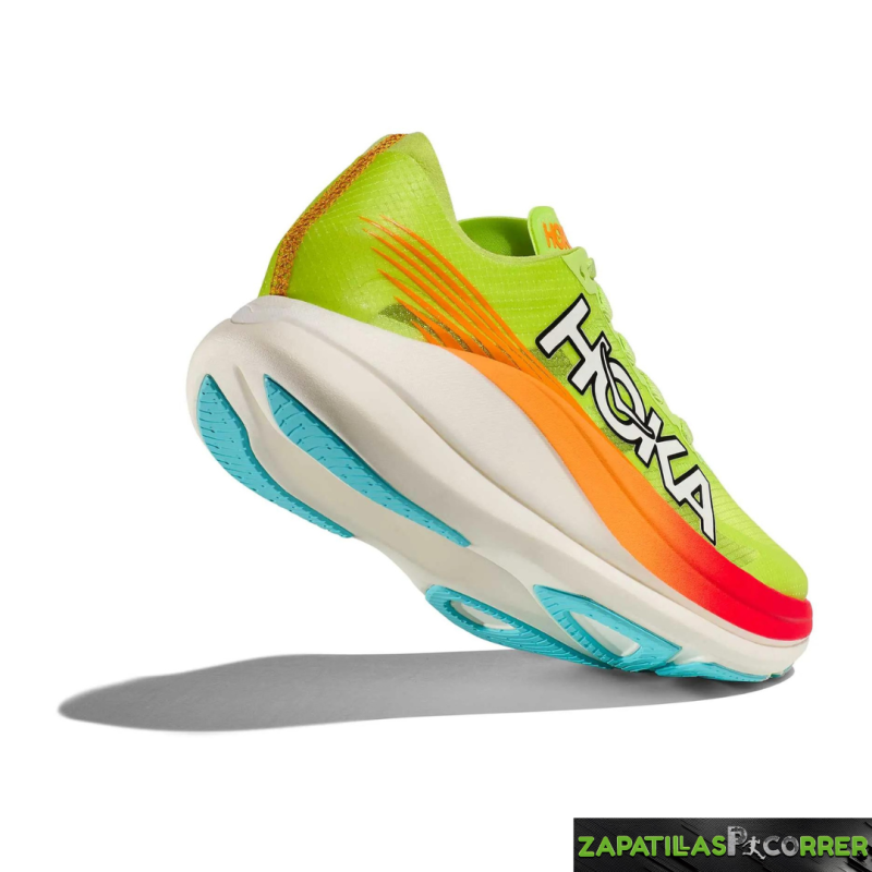 Zapatillas HOKA Rocket X 2 Verde Naranja