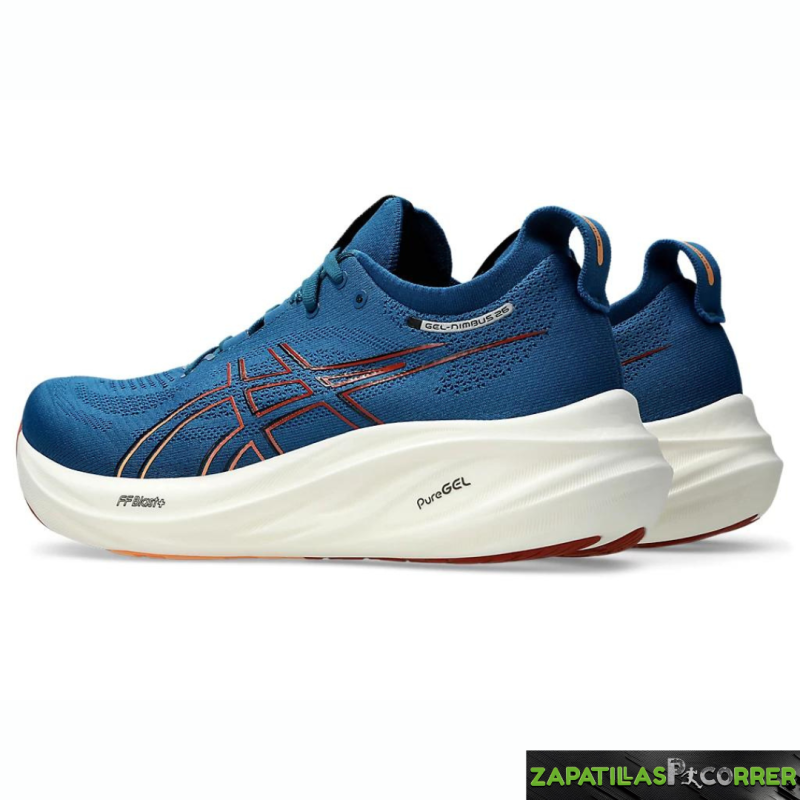 Zapatillas Asics Gel Nimbus 26 Azul Rojo