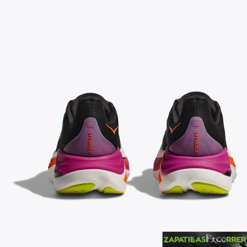 Zapatillas HOKA Skyward X Negro Naranja Lila
