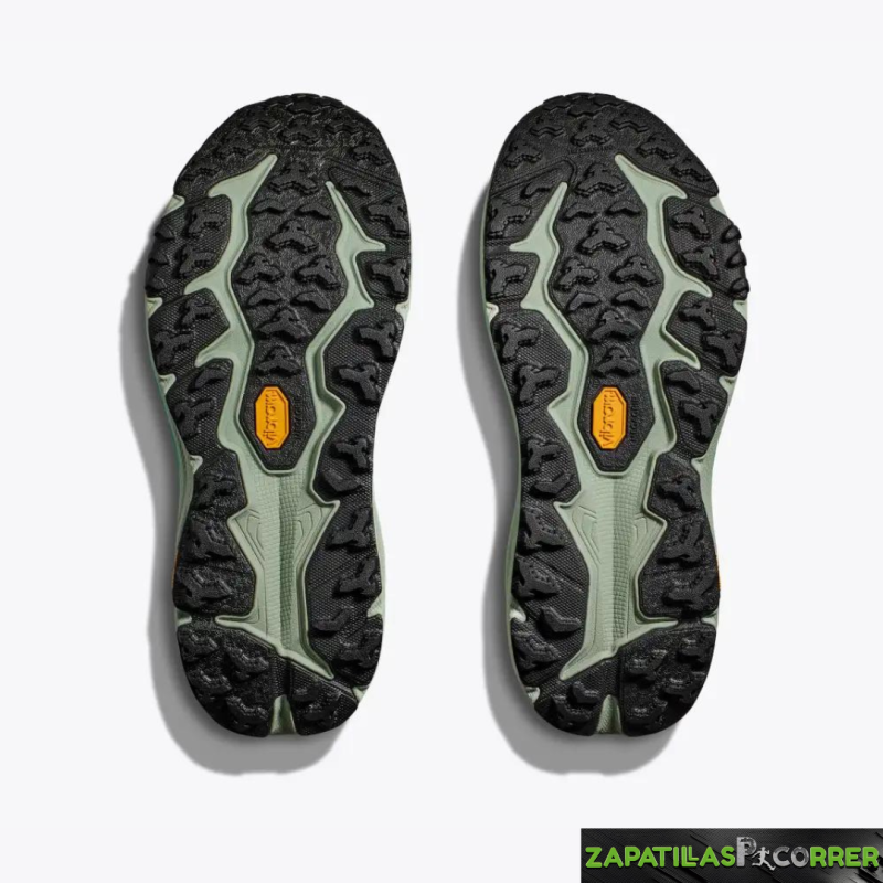 Zapatillas HOKA Speedgoat 6 Negra Verde Mujer