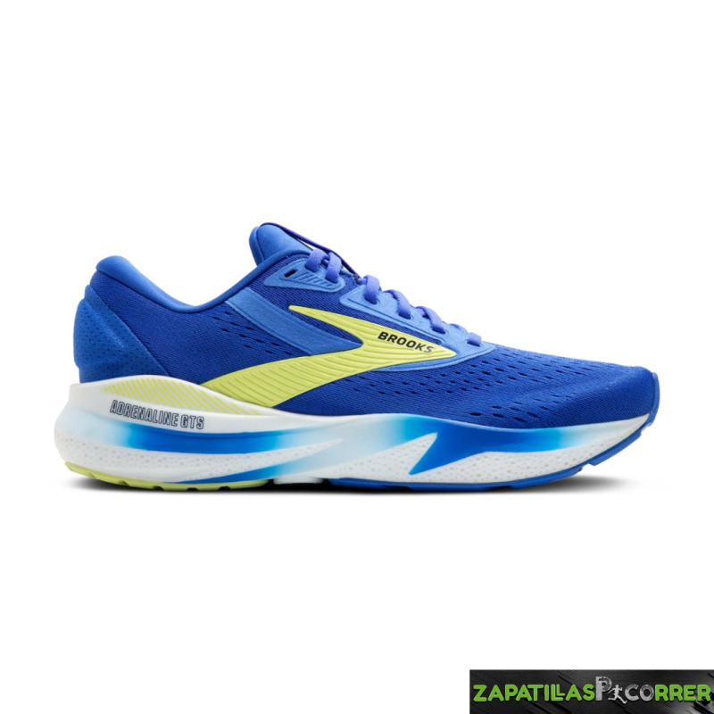 Zapatillas Brooks Adrenaline GTS 24 Azul Amarillo