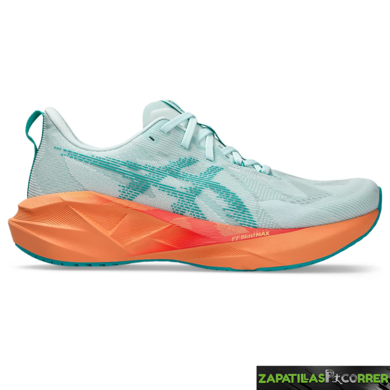 Zapatillas Asics Novablast 5 Verde Naranja