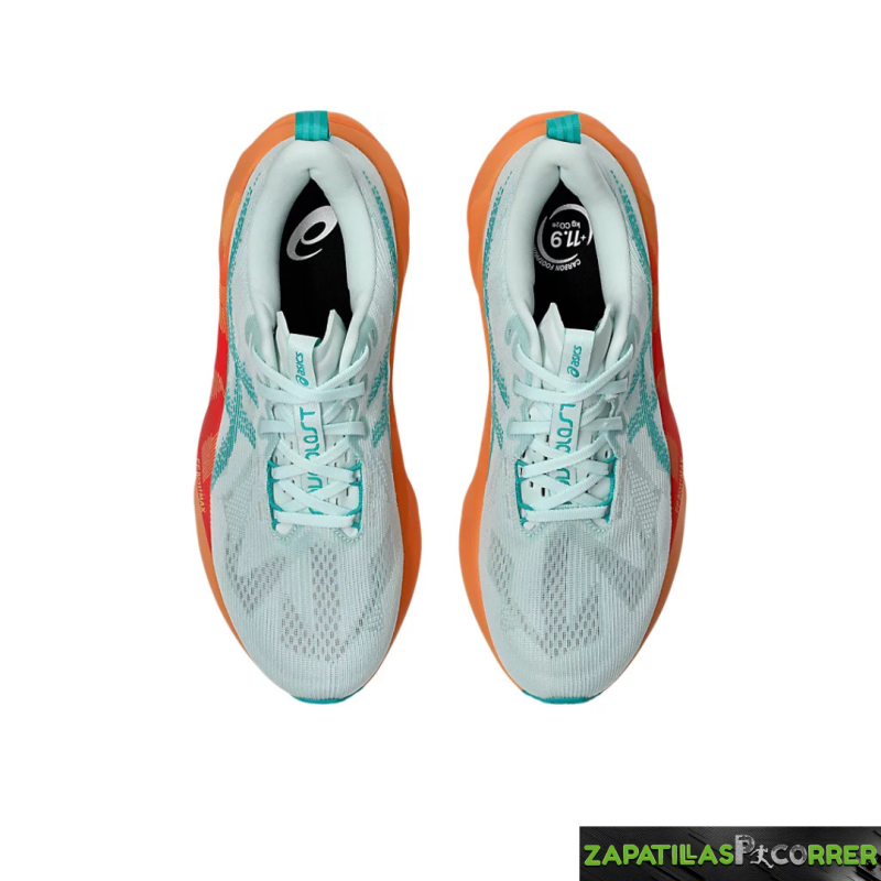 Zapatillas Asics Novablast 5 Verde Naranja