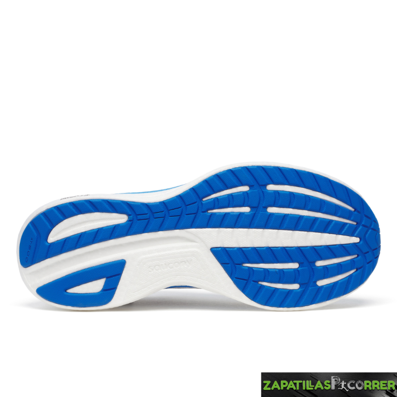Zapatillas Saucony Ride 18 Blanca Negra Azul