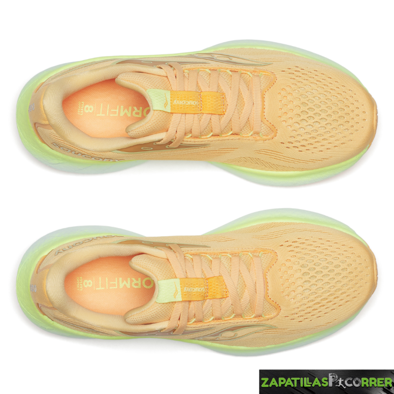 Zapatillas Saucony Ride 18  Mujer Naranja Amarillo
