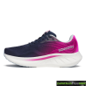 Zapatillas Saucony Ride 18  Mujer Negra Fucsia