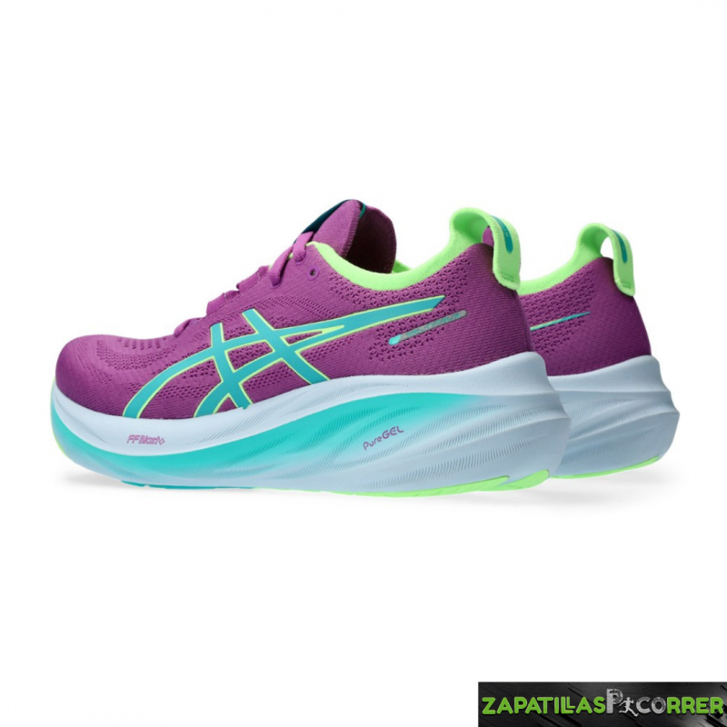 Zapatillas Asics Nimbus 26 Lite Show Moradas Azules  Mujer