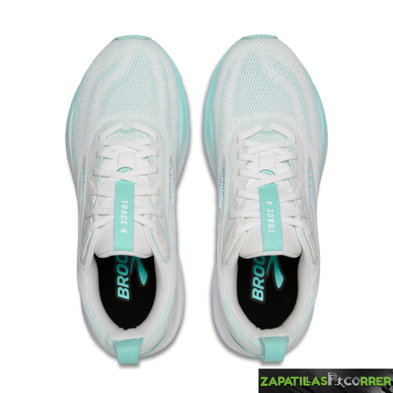 Zapatillas Brooks Trace 4 Verde Blanca Mujer