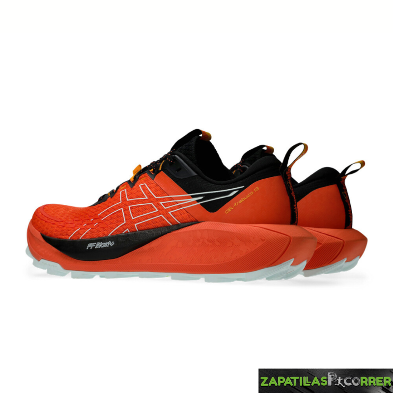 Zapatillas Asics Trabuco 13 Naranja Negra