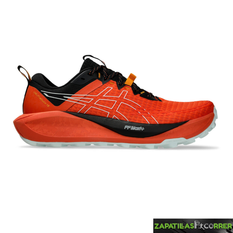 Zapatillas Asics Trabuco 13 Naranja Negra