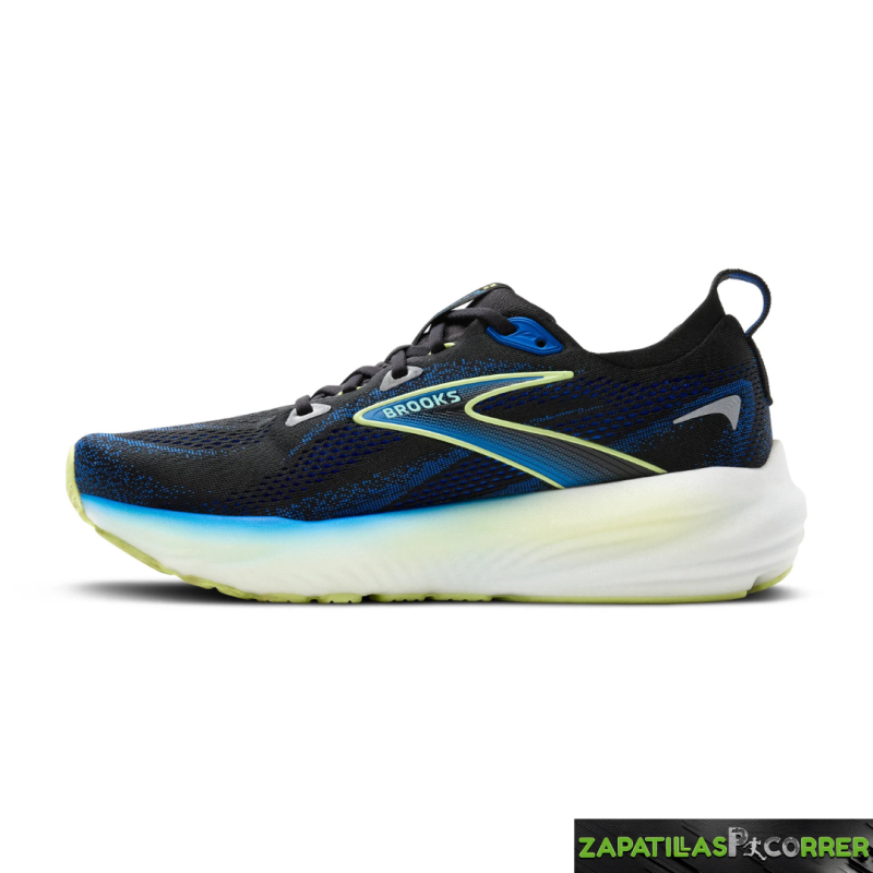 Zapatillas Brooks Glycerin 22 Negra Azul Amarilla
