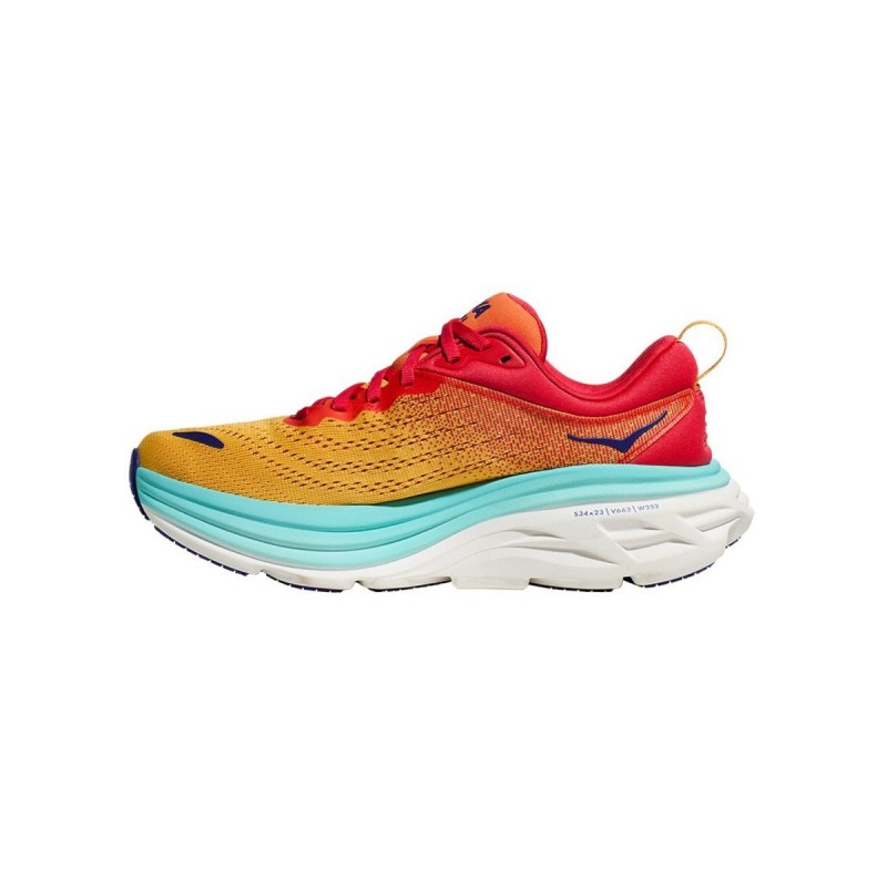 Zapatillas Hoka Bondi 8 Naranja Azul