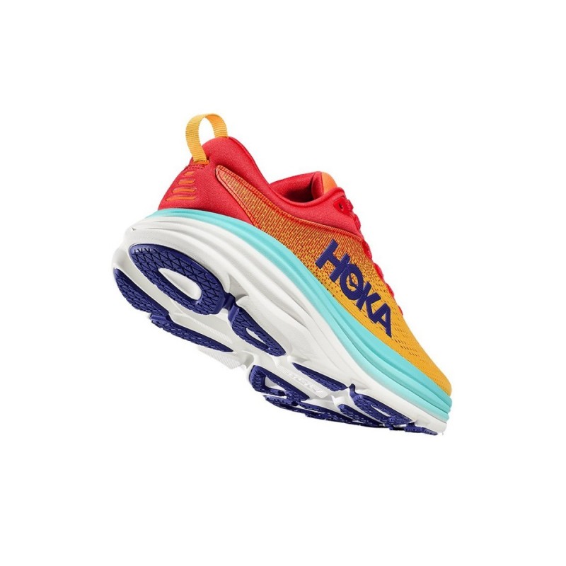 Zapatillas Hoka Bondi 8 Naranja Azul