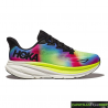 Zapatillas HOKA Clifton 9 Rosa Fucsia Amarillo Azul