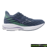 Zapatillas Mizuno Wave Rider 28 Gris Verde Mujer