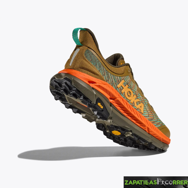 Zapatillas HOKA Mafate Speed 4 Kaki Naranja