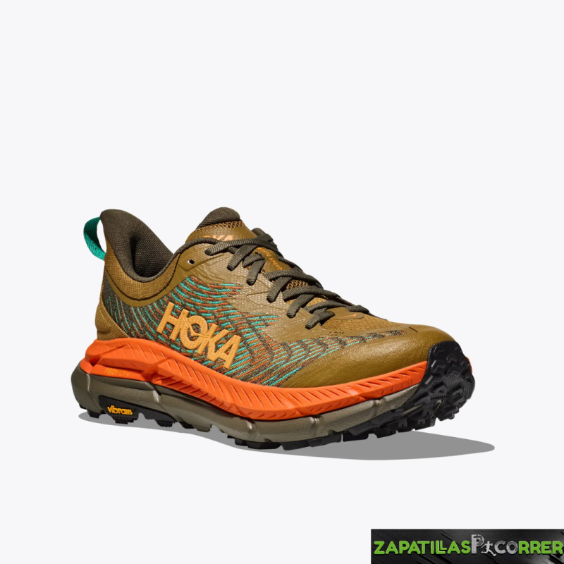 Zapatillas HOKA Mafate Speed 4 Kaki Naranja