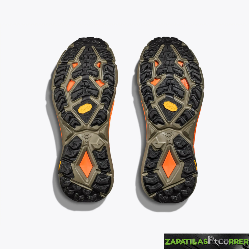 Zapatillas HOKA Mafate Speed 4 Kaki Naranja