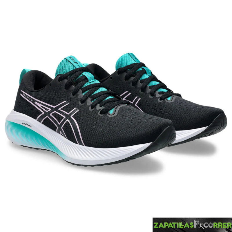Zapatillas Asics Gel-Excite 10 Mujer Negra Turquesa