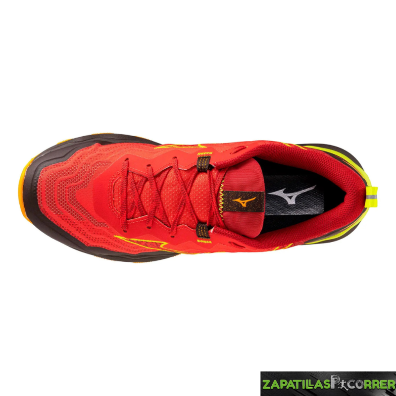 Zapatillas Mizuno Wave Daichi 9 Rojo Amarillo Negro