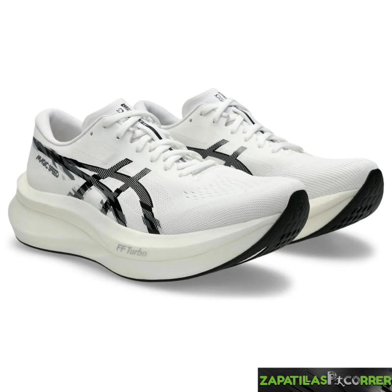 Zapatillas Asics Magic Speed 4 Blanca Negra