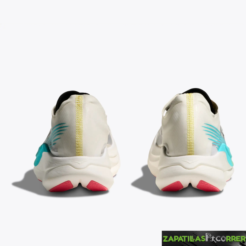 Zapatillas HOKA Rocket X 2 Blanca Turquesa