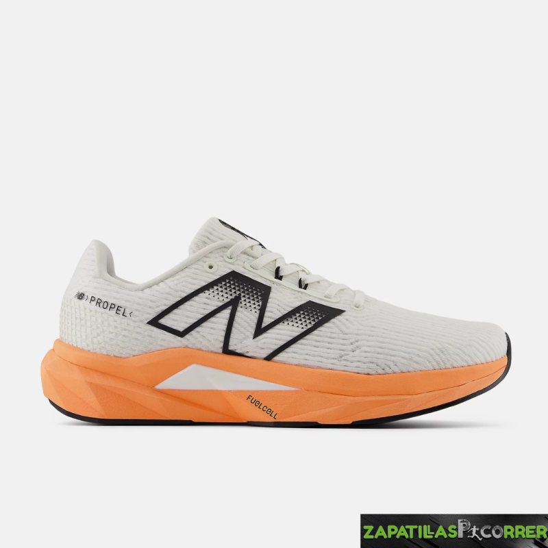 Zapatillas New Balance FuelCell Propel v5 Blanco Naranja