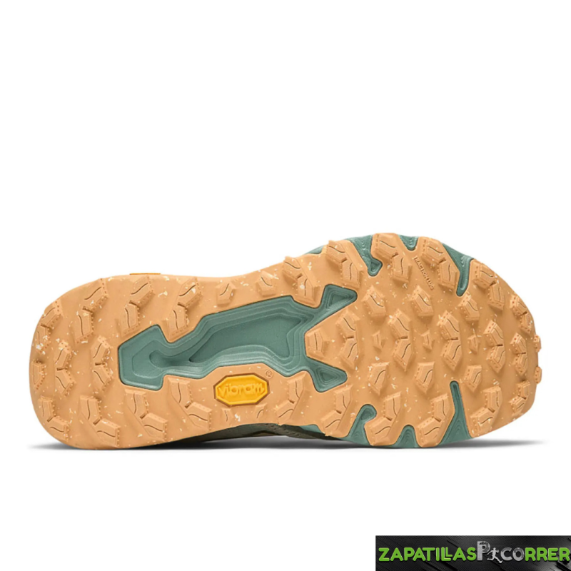 Zapatillas New Balance Fresh Foam X Hierro V9 Beige Verde Claro Mujer