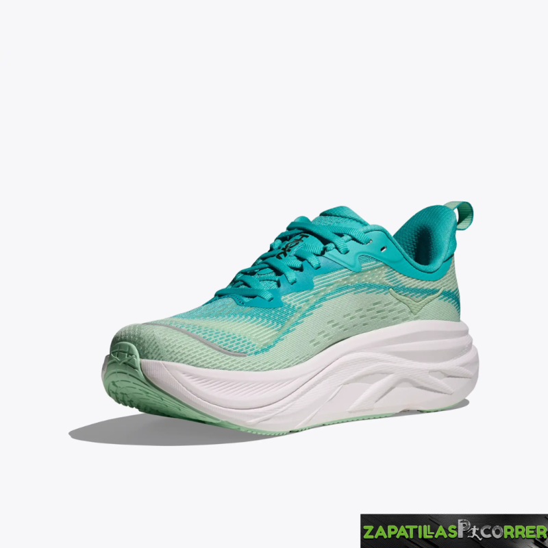 Zapatillas Hoka Skyflow Verde Mujer