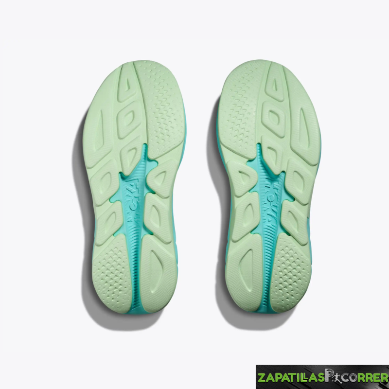 Zapatillas Hoka Rincon 4  Blanca Verde Mujer