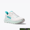 Zapatillas Hoka Clifton 10 Blanca Turquesa Mujer