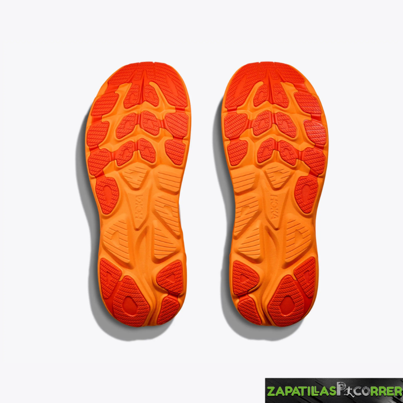 Zapatillas Hoka Clifton 10 Blanca Naranja