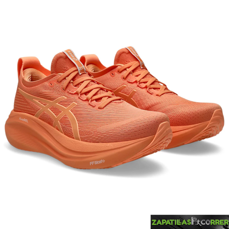 Zapatillas Asics Nimbus  27 Blanco Lila Naranja