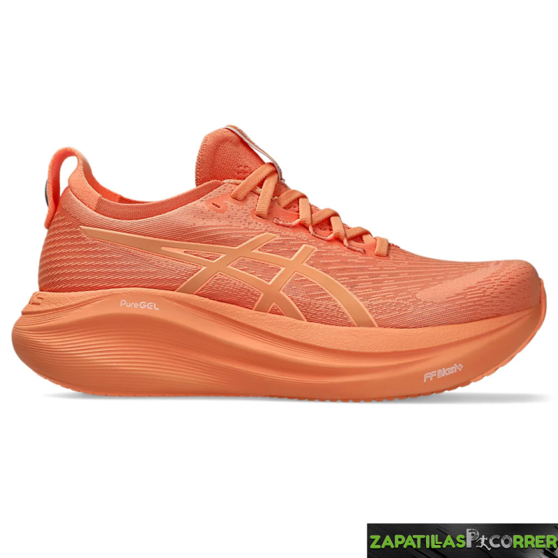 Zapatillas Asics Nimbus  27 Blanco Lila Naranja