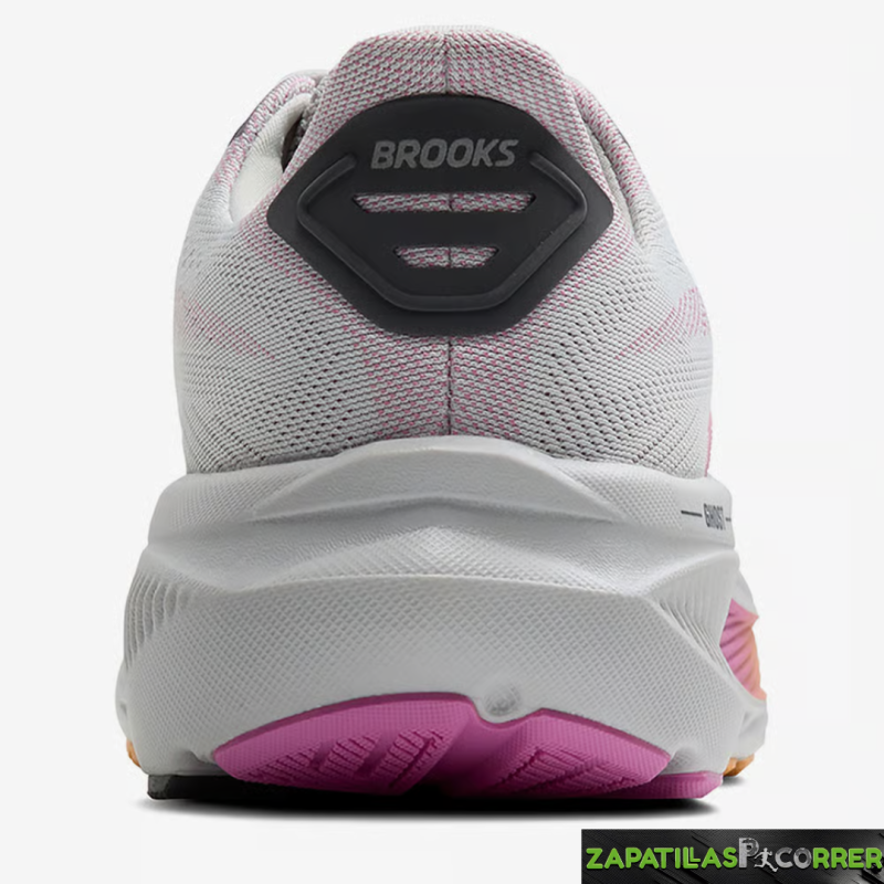 Zapatillas Brooks Ghost 17 Blanco Naranja Rosa  Mujer