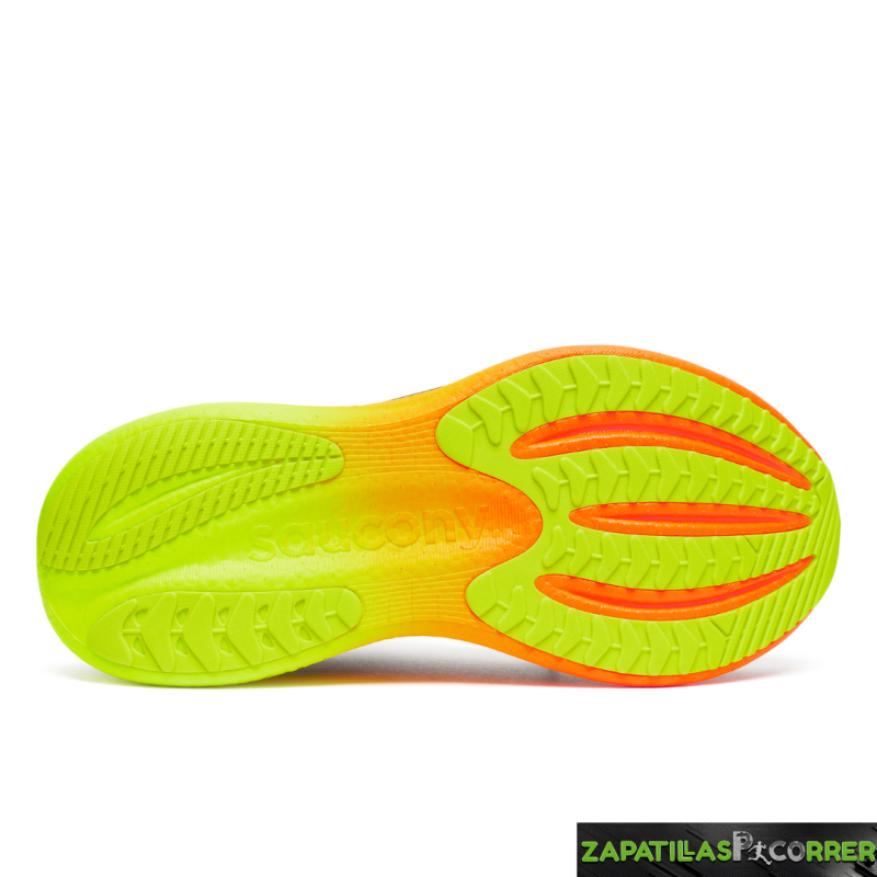 Zapatillas Saucony Triumph 23 Gris Naranja Amarillo Fluor