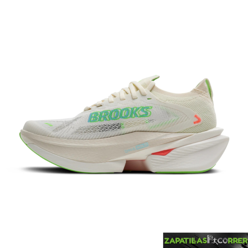 Zapatillas Brooks Hyperion Max 3 Beige Blanca