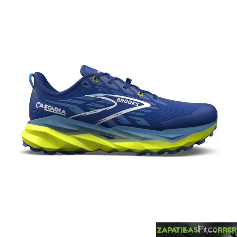 Zapataillas Brooks Cascadia 19 Azul Amarillo