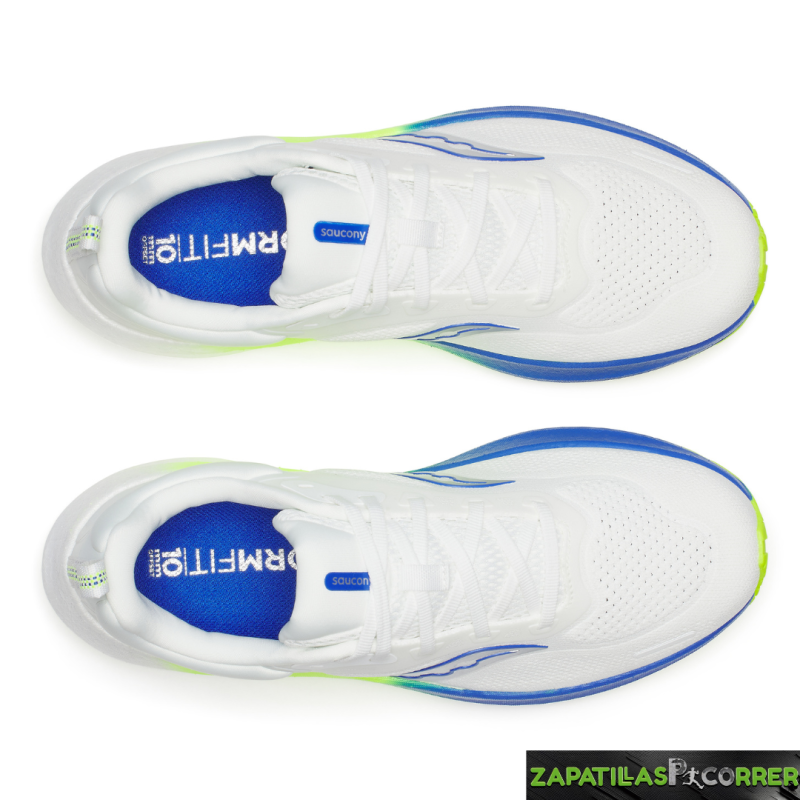 Zapatillas Saucony Surge 3 Blanca Azul Amarillo