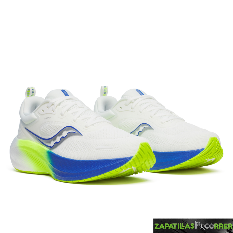Zapatillas Saucony Surge 3 Blanca Azul Amarillo