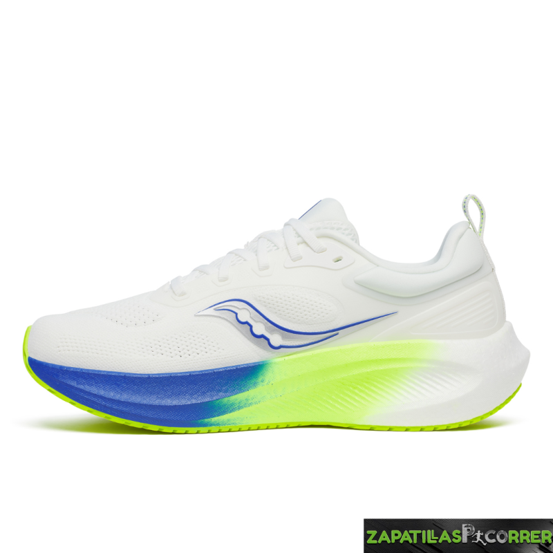 Zapatillas Saucony Surge 3 Blanca Azul Amarillo