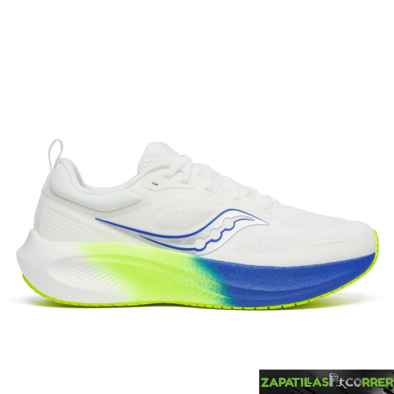 Zapatillas Saucony Surge 3 Blanca Azul Amarillo